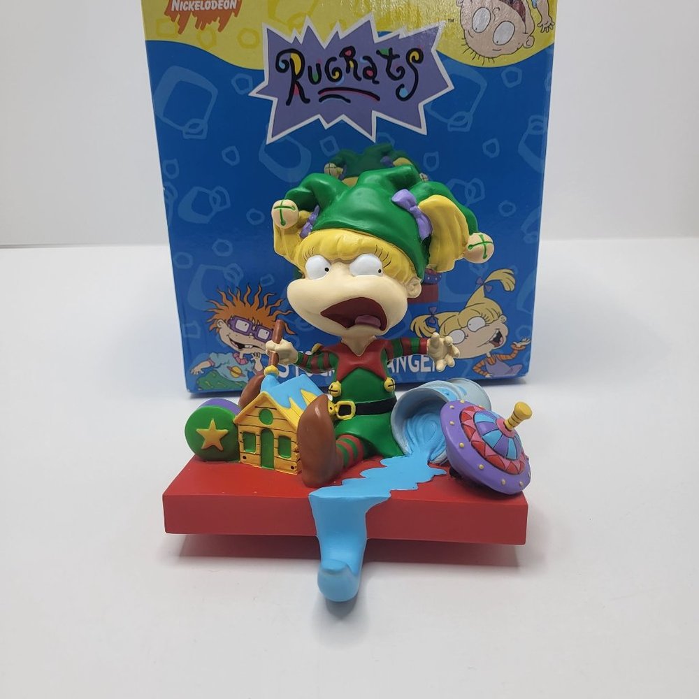 Rugrats Angelica Christmas Stocking Hanger‎ Nickelodeon Cartoons w/Original
